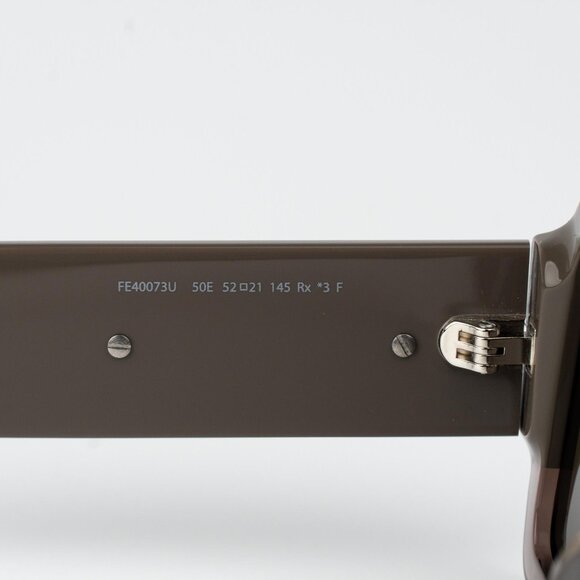 Fendi FENDIGRAPHY Women Sunglasses Rectangle Brown FE40073U 50E NEW AUTHENTIC - Picture 7 of 11